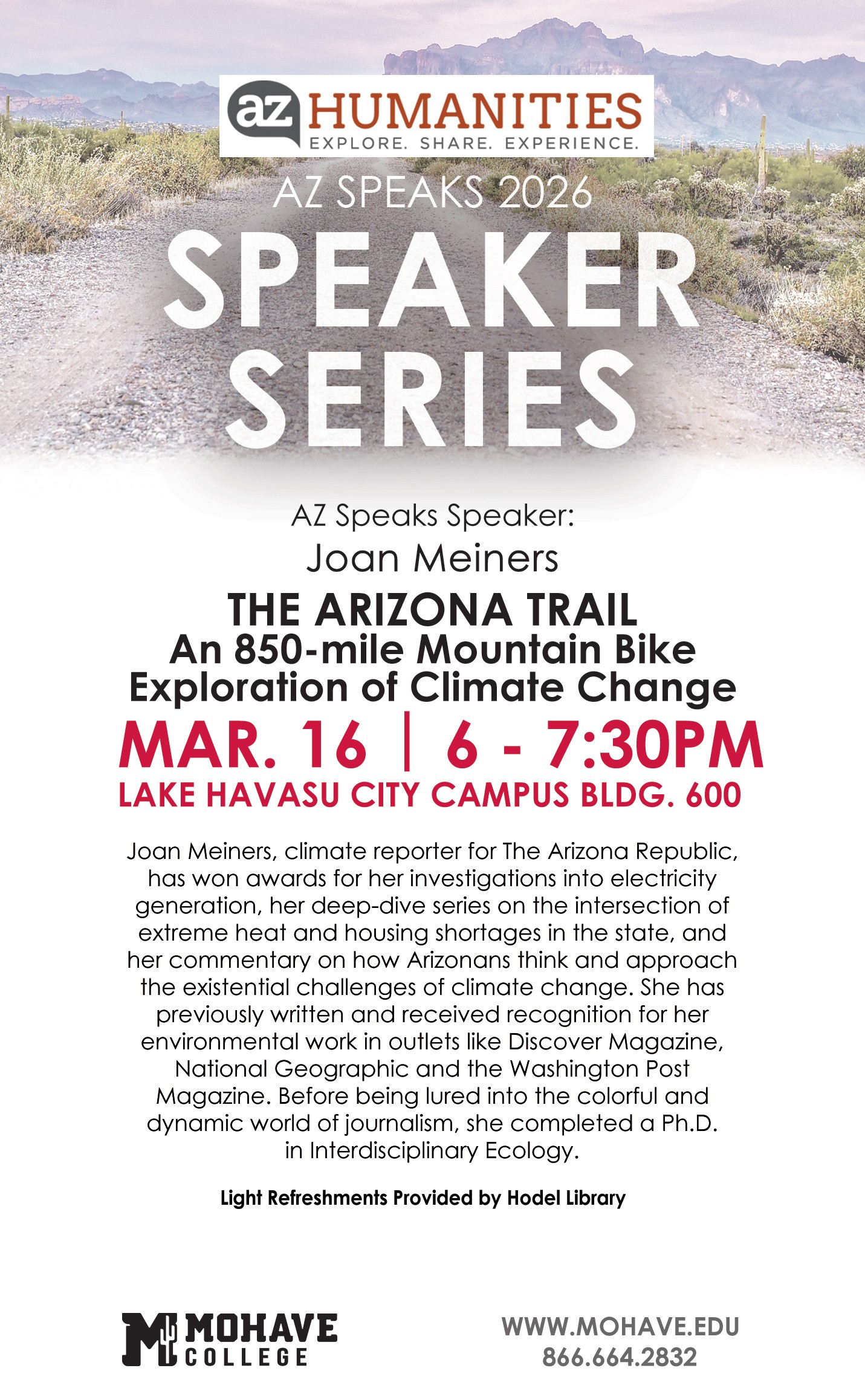 AZ Speaks The Arizona Trail: An 850-mile Mountain Bike Exploration of Climate Change